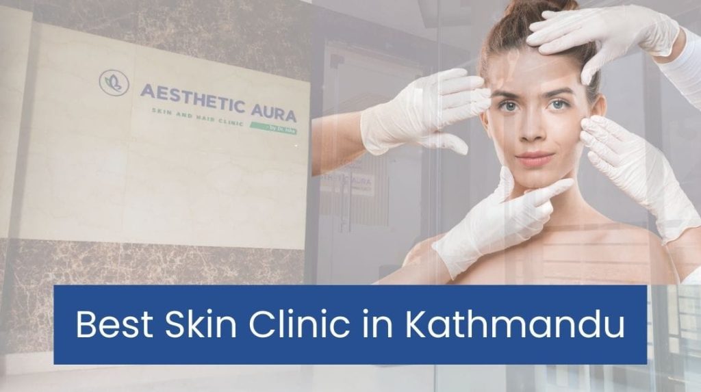 A picture displaying the best skin clinic in Kathmandu with a background of women.