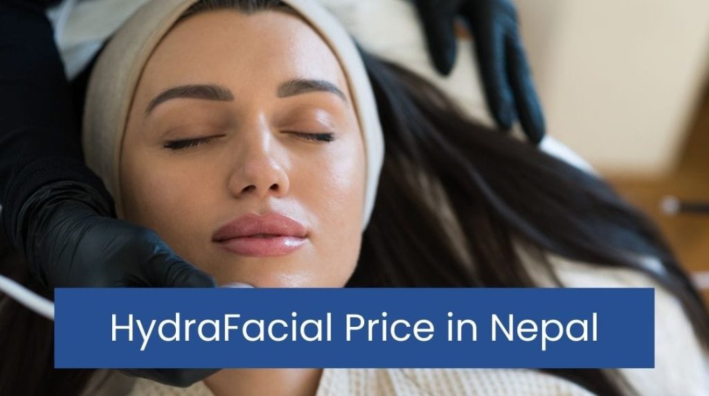 A picture of women doing hydrafacial treatment to know hydrafacial price in nepal
