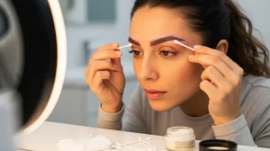 eyebrow microblading result and aftercare