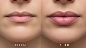 lip fillers in nepal, kathmandu before and after result